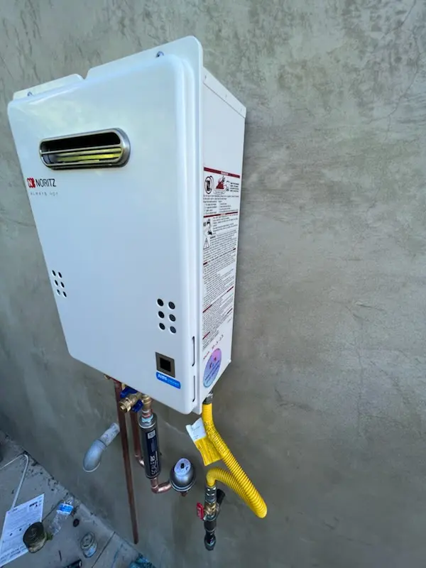 Tankless water heater installation for Boxwood Village homes